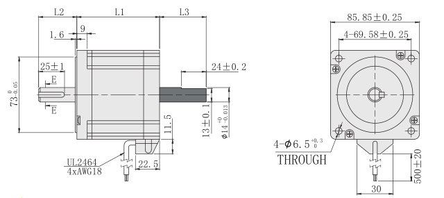 86mm外形尺寸图 86mm外形尺寸图